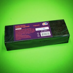 Пластилін скульптурний, чорний Гамма Творчість 400г . 401302