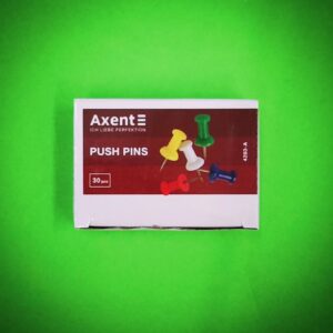 Кнопка з пластиковим тримачем Axent 30шт. 4203-A